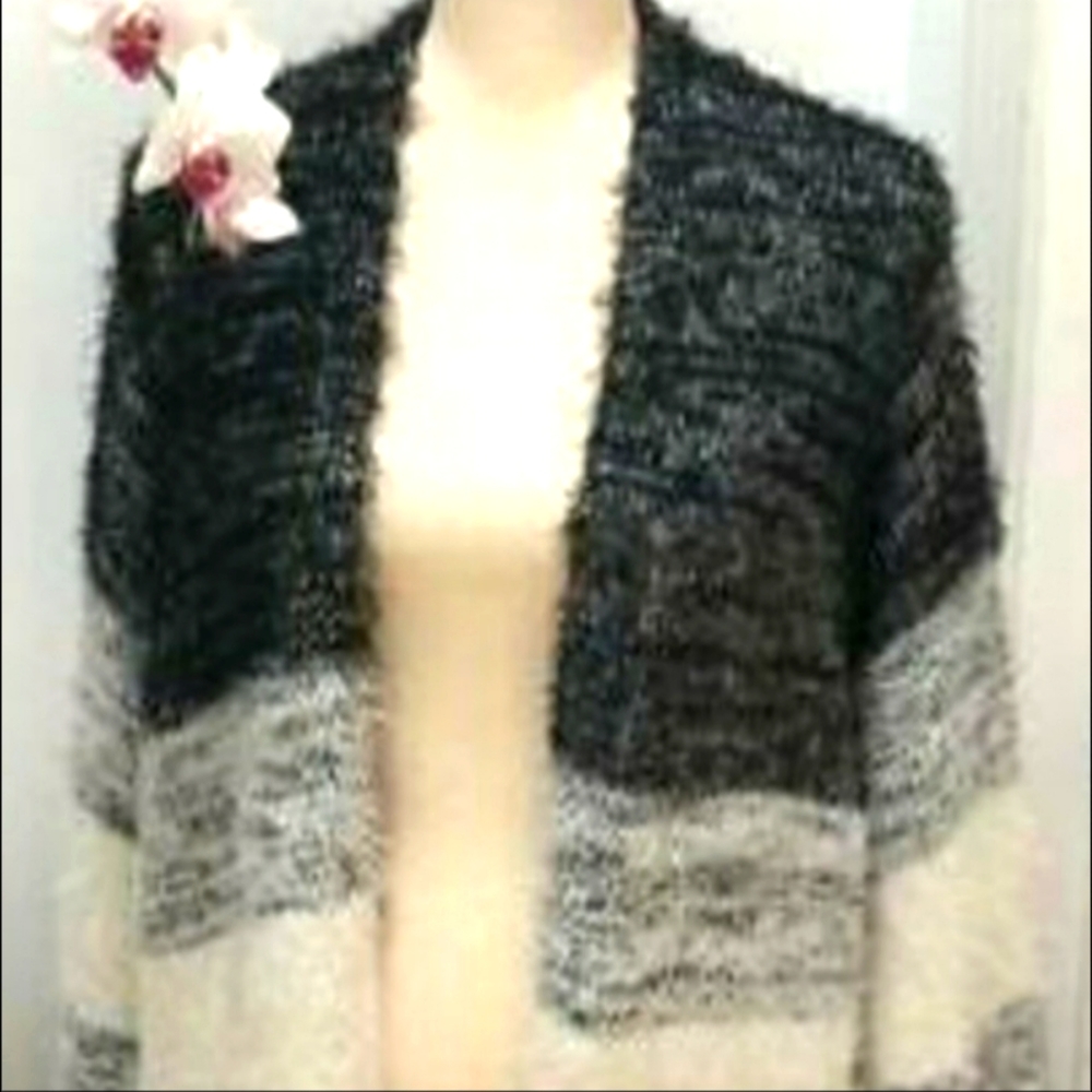 Black and white comfy cardigan